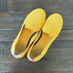 Yellow Rothy's Loafers Lemon Drop